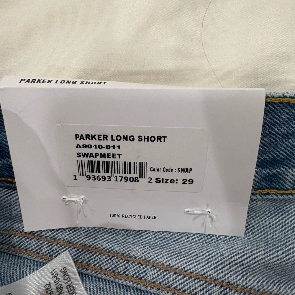 Agolde Parker Distressed Jean Shorts - Picture 5 of 7